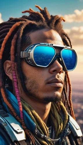 rastaman,aviator sunglass,ski glasses,dreads,dreadlocks,soundcloud icon,aviator,portrait background,color glasses,rasta flag,olodum,eye glass accessory,cyber glasses,dread,wiz,photoshop manipulation,guru,hd wallpaper,dj,image manipulation,Photography,General,Realistic