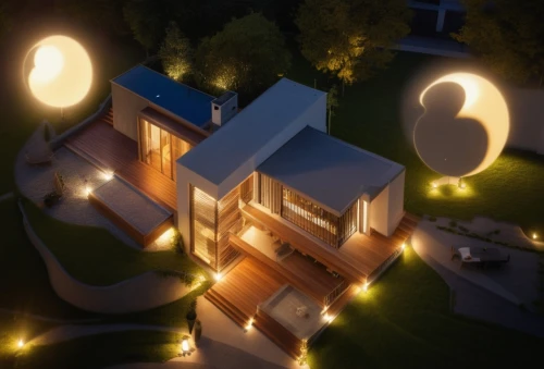 landscape lighting,3d rendering,3d render,ambient lights,modern house,visual effect lighting,3d rendered,render,smart home,security lighting,night light,house roofs,nightlight,smarthome,smart house,lighting system,home automation,luxury home,houses clipart,residential house,Photography,General,Realistic