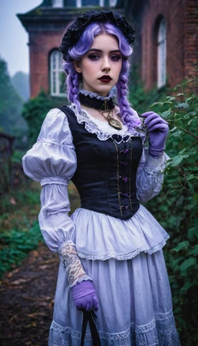victorian lady,victorian style,victorian,gothic fashion,victorian fashion,la violetta,the victorian era,gothic dress,jane austen,rapunzel,veil purple,cosplay image,gothic portrait,violet,gothic woman,viola,girl in a historic way,doll dress,fairy tale character,cinderella,Art,Artistic Painting,Artistic Painting 36