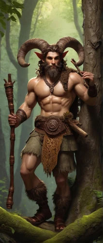 barbarian,druid,minotaur,faun,wood elf,dane axe,forest man,druids,dwarf sundheim,cave man,druid grove,dwarf,male elf,scandia gnome,woodsman,druid stone,tarzan,pagan,caveman,hercules,Illustration,American Style,American Style 08