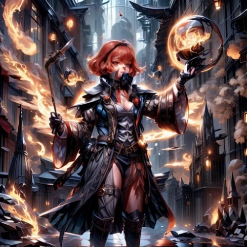 fire master,nora,cg artwork,fire background,fire artist,dodge warlock,inferno,black widow,fire siren,fire angel,sorceress,blacksmith,fiery,assassin,darth talon,merida,fantasy art,firedancer,swordswoman,clary