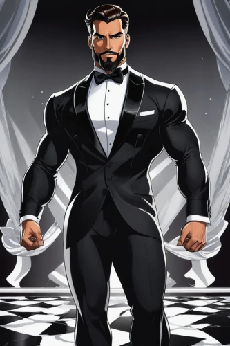 groom,tuxedo just,the groom,tuxedo,gentlemanly,formal guy,suit of spades,wedding suit,james bond,black businessman,a black man on a suit,business man,men's suit,gentleman icons,formal wear,businessman,butler,male character,groom bride,gentleman,Illustration,Japanese style,Japanese Style 07