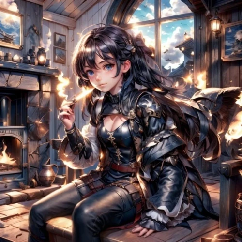 fire angel,fire artist,steampunk,fantasy picture,fantasy portrait,vanessa (butterfly),fire master,fantasy art,cg artwork,vanitas,fire background,3d fantasy,fire siren,fantasy woman,fantasy girl,magical,flame robin,fire lily,smoking girl,candlemaker