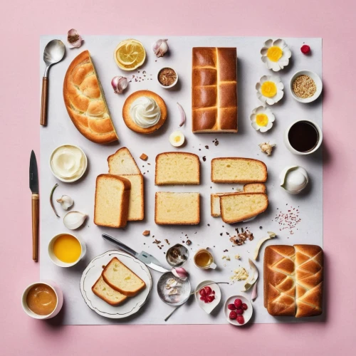 food icons,food collage,pastries,food styling,sweet pastries,bread spread,danish breakfast plate,types of bread,party pastries,marshmallow art,pan dulce,pâtisserie,donut illustration,food photography,bakery products,butter bread,croissants,petit gâteau,breakfast plate,pastelón,Unique,Design,Knolling