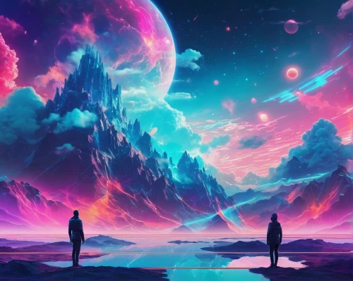 travelers,vapor,cosmos,vast,3d fantasy,dream world,space art,universe,alien planet,galaxy,alien world,futuristic landscape,aesthetic,hd wallpaper,nebula,ultraviolet,dimensional,horizon,beyond,astral traveler,Photography,Artistic Photography,Artistic Photography 07