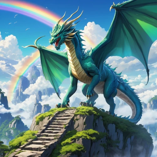 green dragon,dragon of earth,painted dragon,dragon bridge,dragon,dragon li,fantasy picture,forest dragon,dragons,dragon design,wyrm,rainbow background,fantasy art,3d fantasy,charizard,draconic,wales,heroic fantasy,rainbow unicorn,wall