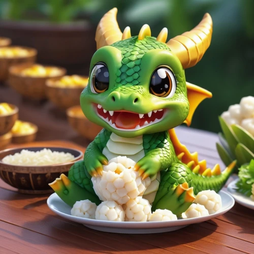 skylander giants,dragon li,chinese water dragon,skylanders,golden dragon,kawaii food,green dragon vegetable,baby playing with food,frog cake,green dragon,bánh bao,diwali sweets,chinese dragon,thai dessert,kids' meal,dragon boat,delicious food,bánh xèo,alligator sugar,food presentation,Photography,General,Realistic