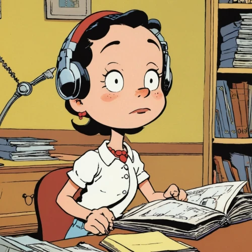telephone operator,agnes,rockabella,busy lizzie,girl studying,girl at the computer,cartoon doctor,the girl studies press,child's diary,telemarketer,telemarketing,angelica,librarian,child with a book,peanuts,brainy,call center,retro cartoon people,switchboard operator,little girl reading,Illustration,Children,Children 02