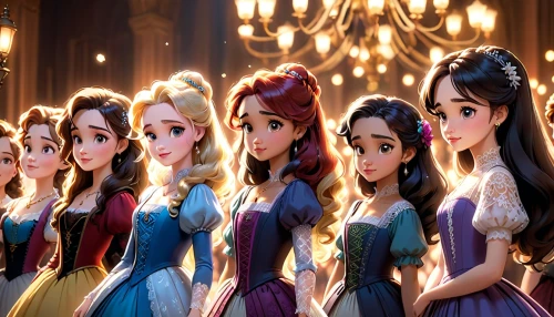 princesses,princess anna,princess sofia,disney,celtic woman,rapunzel,princess' earring,fairytale characters,fairies,tangled,princess crown,fairy tale character,cinderella,pageant,hairstyles,princess,fashion dolls,animated cartoon,clones,dolls,Anime,Anime,Cartoon