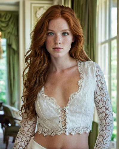 vintage lace,bodice,royal lace,redhead doll,liberty cotton,doily,white silk,lace,celtic woman,bridal clothing,white velvet,blouse,lace border,redheaded,white beauty,crochet,redhead,see-through clothing,redhair,redheads,Photography,General,Realistic