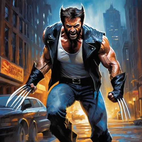 wolverine,terminator,renegade,enforcer,mercenary,muscle icon,daredevil,macho,action hero,cobra,x-men,bane,brute,x men,ace,edge muscle,crossbones,venom,blade,steel man,Conceptual Art,Oil color,Oil Color 22