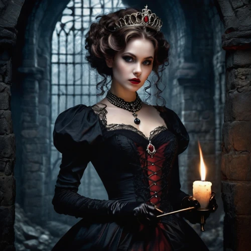 gothic portrait,gothic woman,gothic fashion,victorian lady,gothic style,gothic dress,queen of hearts,dark gothic mood,gothic,vampire woman,vampire lady,victorian style,romantic portrait,lady of the night,gothic architecture,dark art,fairy tale character,celtic queen,goth woman,dark portrait,Conceptual Art,Fantasy,Fantasy 34