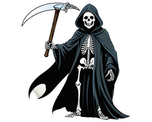 grim reaper,grimm reaper,skeleltt,halloween vector character,reaper,dance of death,death god,skeletal,scythe,skeleton key,cleanup,skull bones,scull,undead warlock,my clipart,day of the dead skeleton,skeleton,danse macabre,vintage skeleton,skull allover,Unique,Design,Sticker