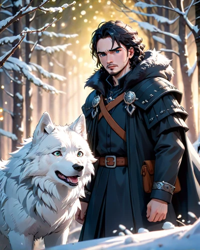 eternal snow,two wolves,bran,companion dog,west siberian laika,fantasy picture,east siberian laika,siberian,glory of the snow,wolf couple,boy and dog,jon boat,wolf bob,cg artwork,wolf,ninebark,howl,constellation wolf,fantasy portrait,howling wolf,Anime,Anime,Cartoon