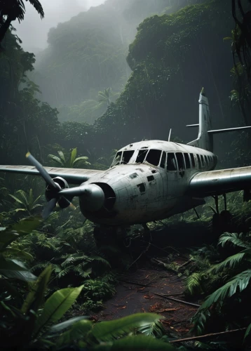 private plane,cessna,cessna 402,cessna 421,cessna 206,cessna 210,corporate jet,cessna 404 titan,pilatus pc-12,costa rica,turboprop,rain forest,boeing 247,business jet,tropical jungle,plane wreck,cessna 310,dornier 328,casa c-212 aviocar,beechcraft c-12 huron,Illustration,Japanese style,Japanese Style 17