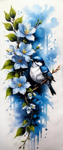 bird painting,blue birds and blossom,birds blue cut glass,bluejay,magpie,kelp gull,birds on a branch,blue jay,silver tern,birds on branch,sea swallow,river tern,blue bird,migratory birds,water birds,fairy tern,blue painting,seabird,migratory bird,terns,Conceptual Art,Fantasy,Fantasy 03