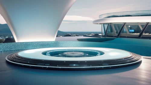 futuristic art museum,futuristic architecture,futuristic landscape,futuristic car,ufo interior,helipad,sky space concept,futuristic,luxury yacht,spaceship,saucer,maglev,spaceship space,hovercraft,on a yacht,concept car,solar cell base,hospital landing pad,yacht,yacht exterior,Photography,General,Realistic