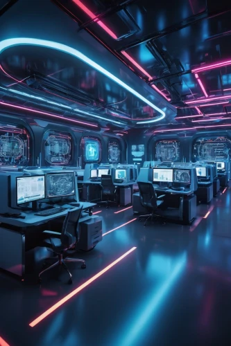 computer room,ufo interior,sci fi surgery room,the server room,cyberspace,cyber,spaceship space,neon human resources,control center,data center,game room,cyberpunk,scifi,laser tag,nightclub,control desk,cyber glasses,cinema 4d,cybertruck,working space,Conceptual Art,Sci-Fi,Sci-Fi 03