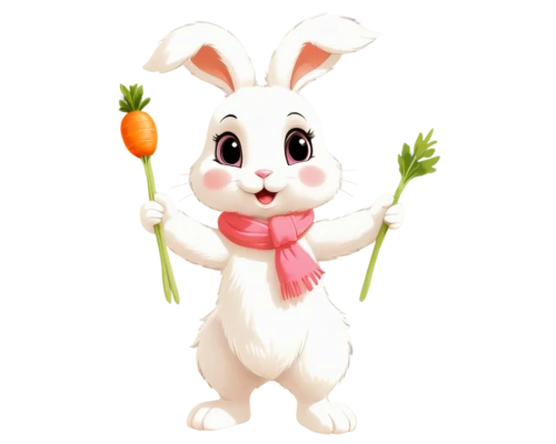 rabbit pulling carrot,bunny on flower,easter bunny,happy easter hunt,love carrot,easter banner,easter theme,white bunny,easter background,bunny,happy easter,easter rabbits,deco bunny,carrot,cute cartoon image,little bunny,easter lamb,cute cartoon character,domestic rabbit,white rabbit,Illustration,Realistic Fantasy,Realistic Fantasy 21