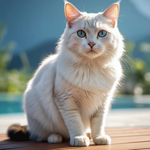 turkish angora,blue eyes cat,cat with blue eyes,american curl,british longhair cat,european shorthair,white cat,aegean cat,siberian cat,cat european,japanese bobtail,kurilian bobtail,breed cat,domestic long-haired cat,british shorthair,cat on a blue background,american bobtail,siamese cat,turkish van,birman