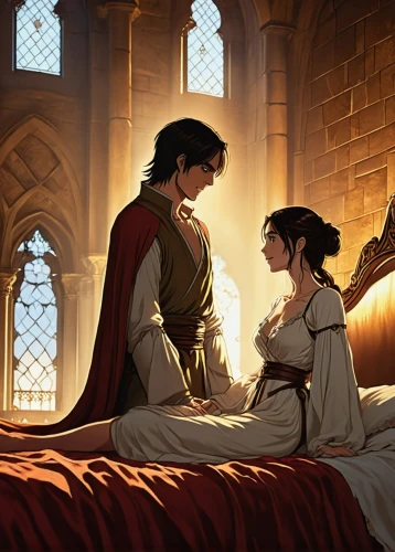 cg artwork,consultation,serenade,romantic scene,hall of the fallen,father and daughter,warmth,mother and father,a fairy tale,shepherd romance,the fallen,romantic meeting,binding contract,knight tent,the ceremony,vidraru,fantasy picture,romantic portrait,young couple,lover's grief,Illustration,Vector,Vector 04
