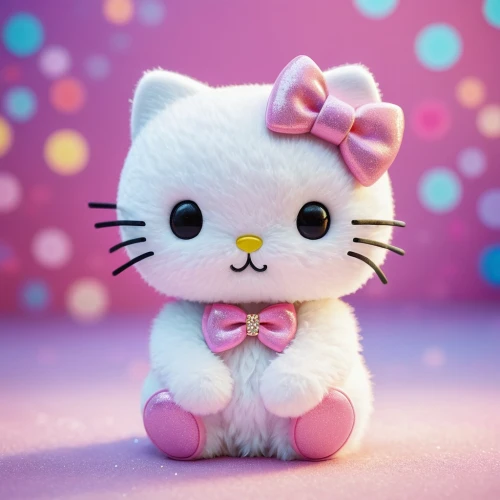 doll cat,cute cartoon character,cute cat,cute animal,cute animals,cute cartoon image,soft toy,3d teddy,pink cat,little bunny,cuddly toy,cute pretty,pink bow,kawaii animals,soft toys,plush figure,plush toy,deco bunny,cat kawaii,easter background,Illustration,Paper based,Paper Based 27