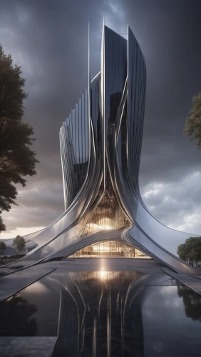 futuristic architecture,futuristic art museum,modern architecture,calatrava,santiago calatrava,3d rendering,archidaily,steel sculpture,kirrarchitecture,futuristic landscape,arhitecture,sky space concept,malopolska breakthrough vistula,architecture,temple fade,alien ship,arq,autostadt wolfsburg,asian architecture,jewelry（architecture）,Photography,General,Realistic