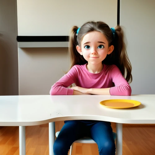 girl with cereal bowl,child is sitting,girl sitting,girl with speech bubble,girl with bread-and-butter,female doll,clay animation,kids' meal,tabletop photography,hands holding plate,child protection,doll kitchen,woman eating apple,kids' things,girl in the kitchen,play-doh,home learning,designer dolls,lonely child,dining table