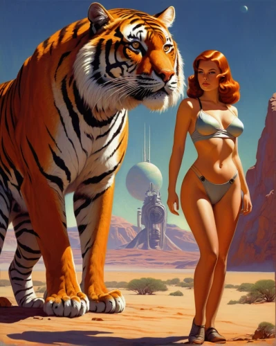 venus,tigers,valerian,sci fi,fantasy picture,sci-fi,sci - fi,sci fiction illustration,science-fiction,science fiction,tantra,tigerle,big cats,sahara,amurtiger,fantasy art,orientalism,io,droids,vintage art,Conceptual Art,Sci-Fi,Sci-Fi 15