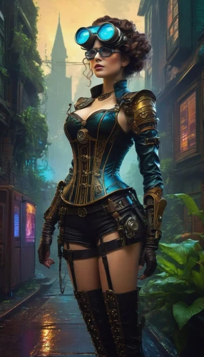 steampunk,cyberpunk,transistor,kat,catwoman,tracer,jaya,streampunk,femme fatale,fantasy picture,masquerade,fantasy woman,alley cat,officer,policewoman,fantasy art,alley,3d fantasy,gata,dodge warlock,Conceptual Art,Daily,Daily 33