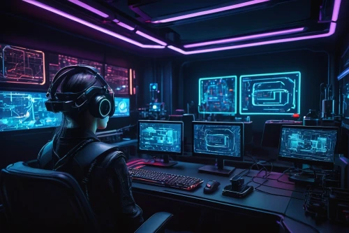 computer room,cyber,cyberpunk,cyberspace,neon human resources,cyber glasses,the server room,sci fi surgery room,computer workstation,computer art,cybertruck,computer,control center,man with a computer,cyber crime,girl at the computer,computer game,barebone computer,cybernetics,operator,Illustration,Realistic Fantasy,Realistic Fantasy 32