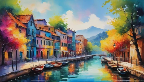 italian painter,colorful city,art painting,riva del garda,grand canal,colmar,watercolor shops,painting technique,bellagio,canals,watercolor paris,oil painting on canvas,watercolor background,landscape background,water colors,limmat,venetian,colorful water,french digital background,burano,Photography,Fashion Photography,Fashion Photography 14