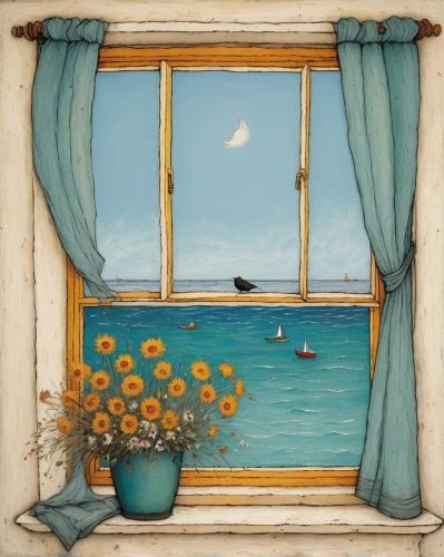 window with sea view,porthole,sea beach-marigold,seaside view,bedroom window,window to the world,the window,sicily window,french windows,window,sea landscape,open window,carol colman,window with shutters,window treatment,sea view,landscape with sea,seaside country,window pane,sea breeze,Art,Artistic Painting,Artistic Painting 49