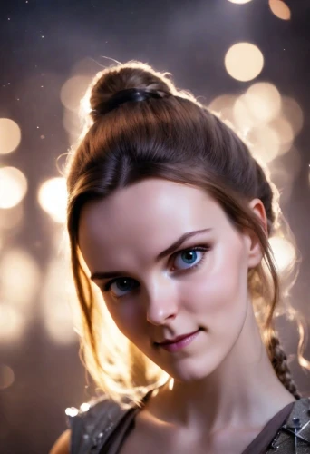 daisy jazz isobel ridley,visual effect lighting,fae,mystical portrait of a girl,elven,violet head elf,katniss,women's eyes,faery,digital compositing,fantasy portrait,background bokeh,portrait background,jessamine,angelica,daisy 2,portrait photography,bokeh effect,daisy,portrait photographers,Photography,Natural