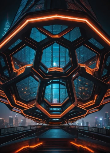 futuristic architecture,honeycomb structure,building honeycomb,hexagon,futuristic art museum,hexagonal,hex,futuristic,futuristic landscape,hexagons,shanghai,honeycomb grid,chongqing,dubai marina,the hive,dubai,sky space concept,dhabi,metropolis,singapore,Illustration,Retro,Retro 02