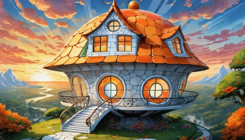 crooked house,little house,witch's house,crispy house,houses clipart,house in mountains,housetop,small house,house painting,house roofs,house with lake,lonely house,fisherman's house,studio ghibli,house roof,house in the forest,house in the mountains,cottage,two story house,cube house,Illustration,Abstract Fantasy,Abstract Fantasy 23