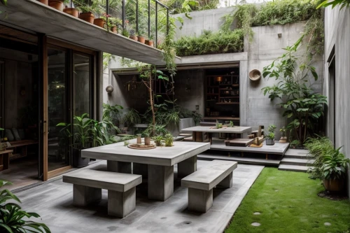 garden design sydney,landscape design sydney,landscape designers sydney,house plants,roof garden,courtyard,exposed concrete,roof terrace,balcony garden,outdoor table and chairs,patio,outdoor dining,backyard,concrete slabs,breakfast room,corten steel,modern decor,beautiful home,tile kitchen,houseplant