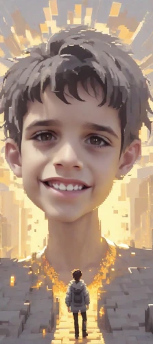 the face of god,god,fractalius,autism,autistic,b3d,eleven,exploding head,sun god,boy,cgi,emogi,sol,the eyes of god,eth,dan,gnome,enlightenment,pinocchio,lasagnette,Digital Art,Pixel