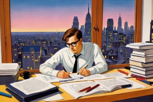 white-collar worker,accountant,office worker,bookkeeper,administrator,stock broker,sci fiction illustration,night administrator,financial advisor,bookkeeping,in a working environment,man with a computer,blur office background,stock trader,the local administration of mastery,correspondence courses,stock exchange broker,secretary,business world,nine-to-five job,Illustration,Black and White,Black and White 22