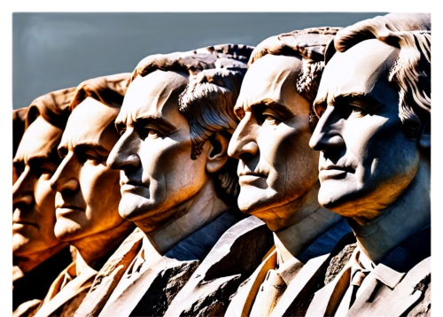 statues,stone statues,heads,lincoln monument,monuments,abe,chess men,lincoln memorial,franz ferdinand,chess pieces,group of people,abraham lincoln memorial,seven citizens of the country,abraham lincoln monument,founding,the sculptures,commemorate,abraham lincoln,chess icons,repetition,Conceptual Art,Oil color,Oil Color 02