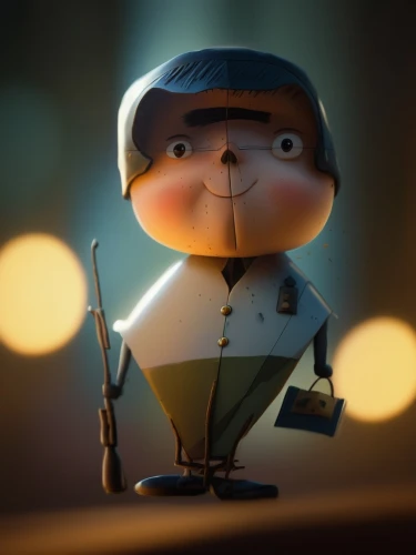 cartoon doctor,cute cartoon character,conductor,bellboy,chef,3d figure,waiter,chef's uniform,geppetto,character animation,animated cartoon,policeman,3d render,men chef,string puppet,cinema 4d,clay animation,pinocchio,3d model,popeye,Illustration,Abstract Fantasy,Abstract Fantasy 07