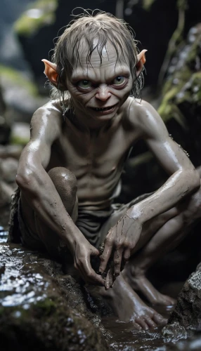 goblin,the ugly swamp,hag,fgoblin,swamp,male elf,bog,primitive man,mowgli,the brook,droëwors,primitive person,noorderleech,tarzan,hobbit,kiribath,cgi,fae,bayou,swamp football,Conceptual Art,Fantasy,Fantasy 33