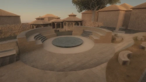 ancient city,egyptian temple,caravansary,ancient buildings,qasr azraq,virtual landscape,3d rendering,courtyard,palace of knossos,3d rendered,dunes house,maya city,rome 2,martyr village,roman bath,thermae,caravanserai,ancient house,the ancient world,karnak