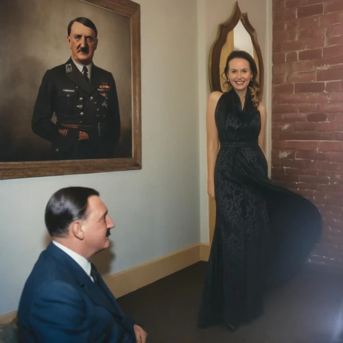 wedding photo,father and daughter,long dress,churchill and roosevelt,vanity fair,father daughter,pre-wedding photo shoot,wax figures museum,grand duke of europe,girl in a long dress,girl in a historic way,custom portrait,mother and father,photobombing,family photos,grand duke,snegovichok,zamek malbork,husband and wife,vintage man and woman