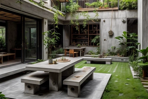 garden design sydney,outdoor table and chairs,landscape design sydney,bamboo plants,outdoor table,landscape designers sydney,asian architecture,roof garden,courtyard,tile kitchen,outdoor furniture,japanese architecture,outdoor dining,breakfast room,corten steel,balcony garden,exposed concrete,house plants,zen garden,ryokan