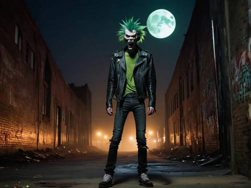 streampunk,green goblin,punk design,punk,spike,cosplay image,male mask killer,noodle image,green dragon,riddler,green skin,wolfman,halloween frankenstein,anthropomorphized,mantis,cell,with the mask,beak the edge,devil's walkingstick,trickster,Conceptual Art,Daily,Daily 09