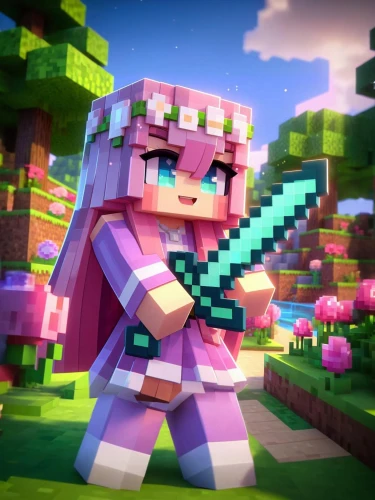 3d render,minecraft,cobble,render,cinema 4d,wither,3d rendered,brick background,pink squares,miner,cube background,pickaxe,edit icon,clove pink,pink quill,the pink panter,pink vector,pink dawn,cobblestone,pink-purple