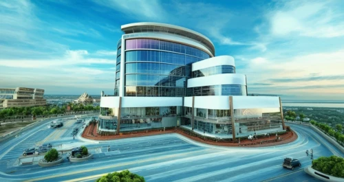 largest hotel in dubai,3d rendering,glass facade,hongdan center,biotechnology research institute,new building,build by mirza golam pir,office building,new city hall,business centre,glass building,modern office,modern building,office buildings,danube centre,khobar,futuristic architecture,ulaanbaatar centre,modern architecture,corporate headquarters,Photography,General,Natural