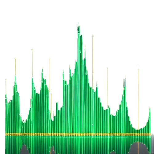 histogram,sound level,facebook battery,line graph,volume,small loudness,heart rate,the graph,long bars,duration,overlaychart,pulse trace,battery explosion,waveform,battery rocks,swings,rh factor positive,graph,tinnitus,green,Conceptual Art,Sci-Fi,Sci-Fi 19