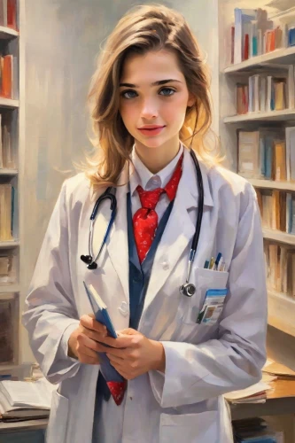 female doctor,cartoon doctor,physician,doctor,pharmacist,medical sister,theoretician physician,dr,stethoscope,veterinarian,librarian,doctors,covid doctor,female nurse,ship doctor,healthcare professional,medical illustration,pathologist,dermatologist,lady medic,Digital Art,Impressionism